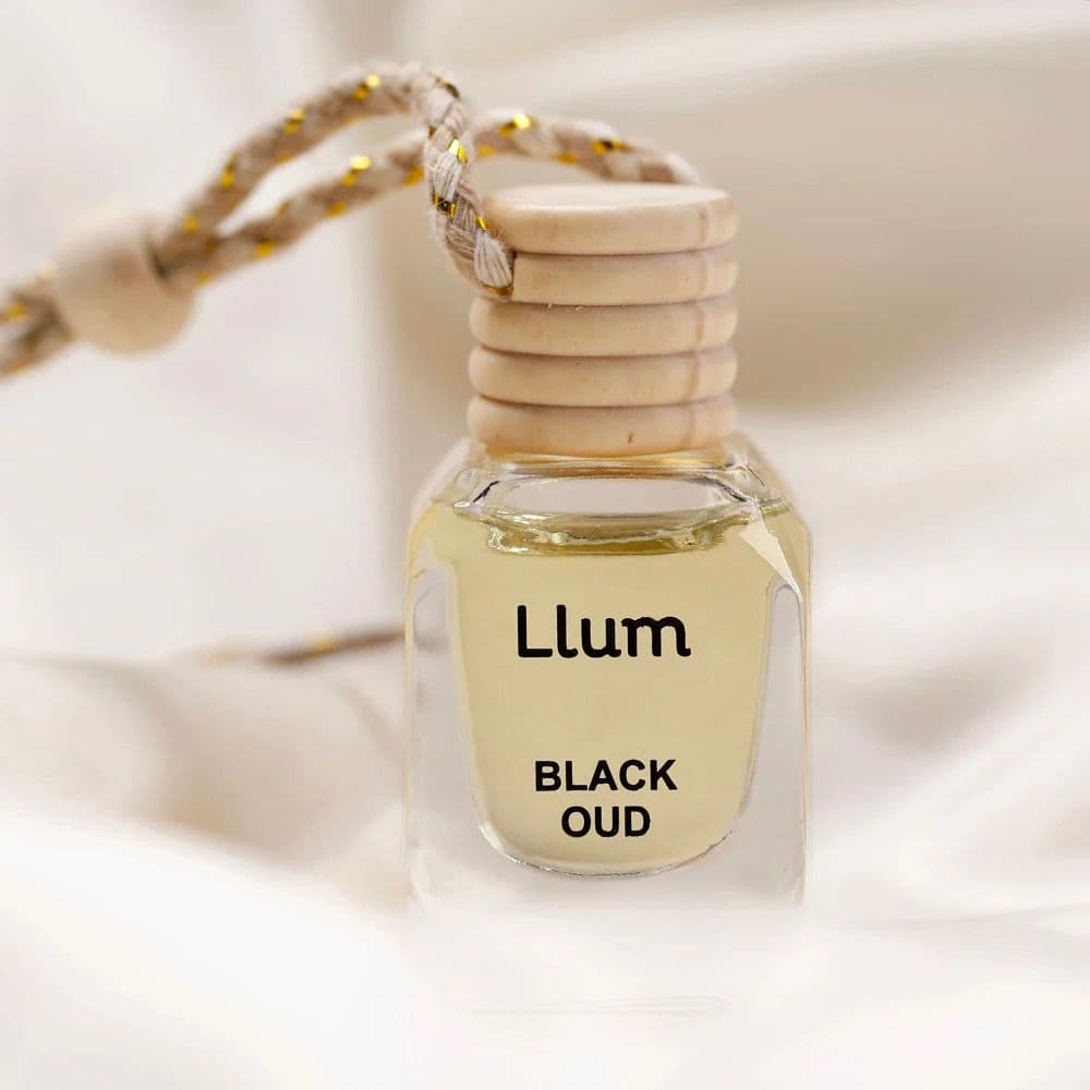 LLUM Black Oud Car Freshener | Hanging Car Air Freshener - Image 2