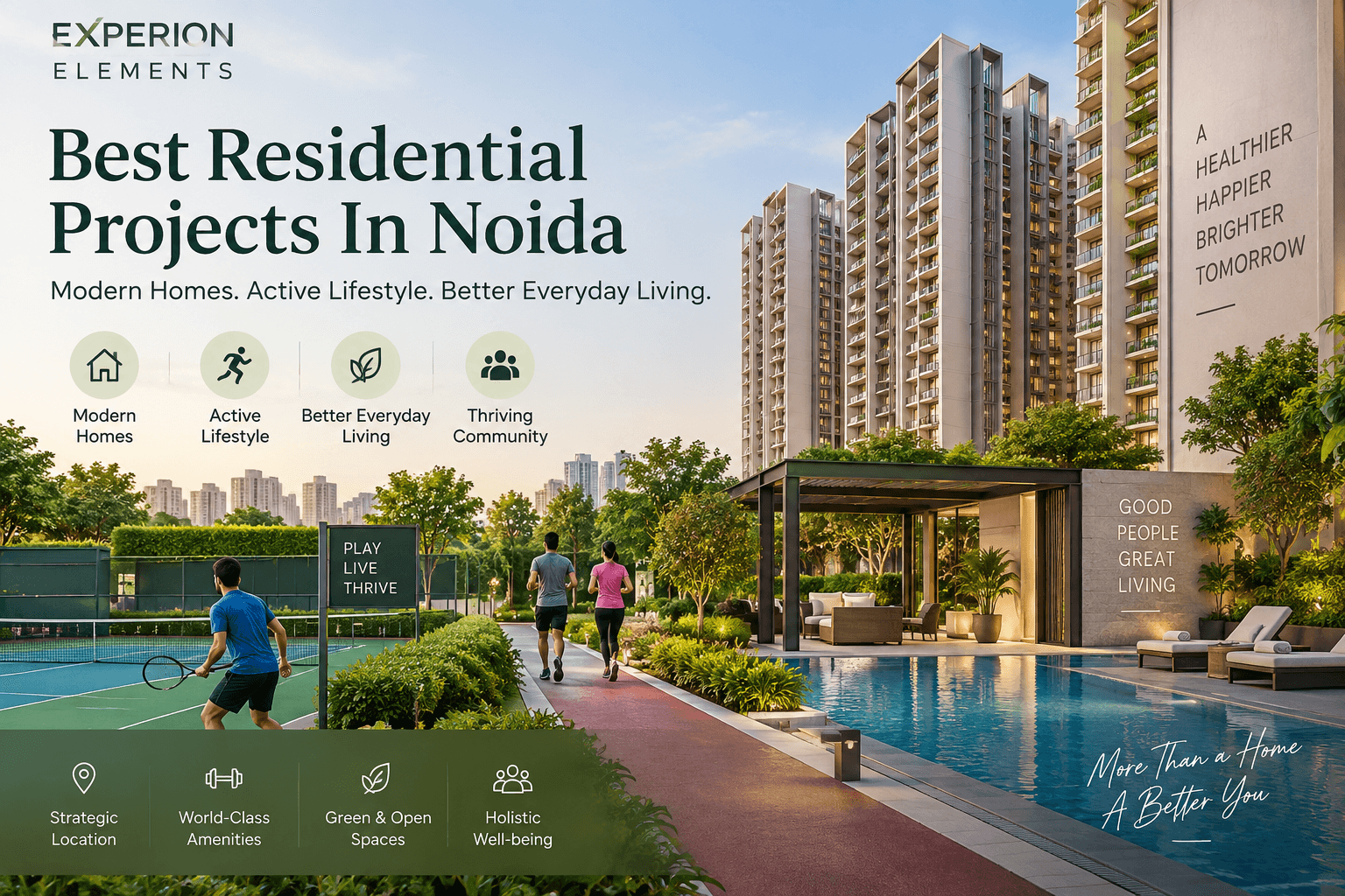 3 BHK Flats For Sale in Noida – Premium Homes by Experion