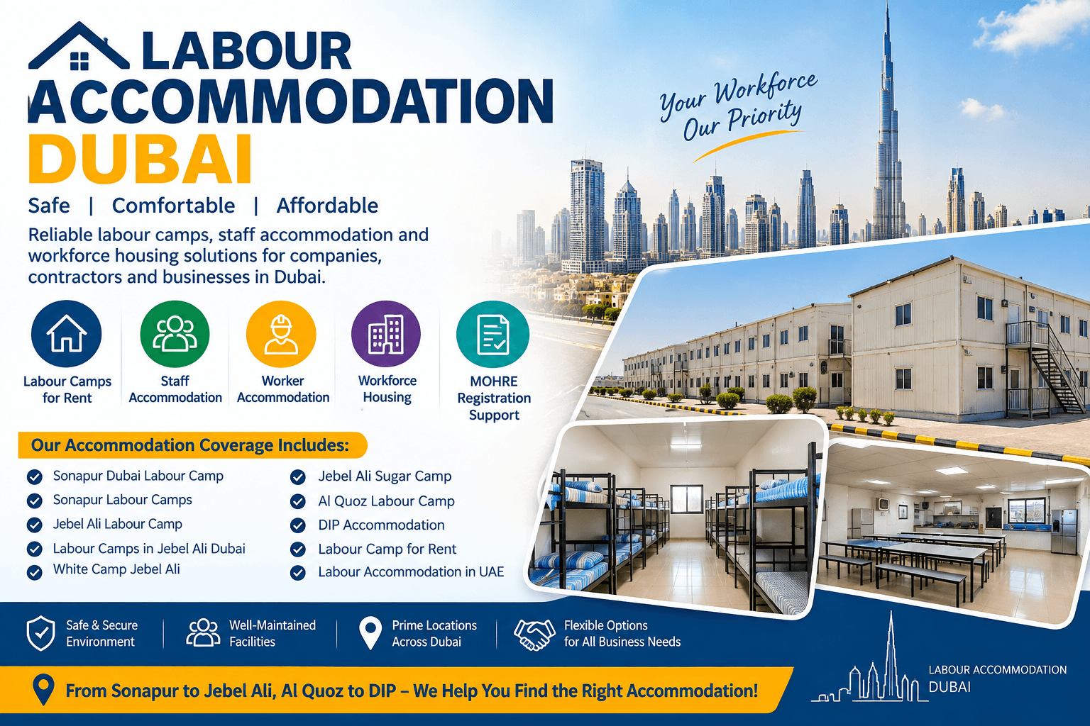 Best Labour Camps & Accommodation in Dubai