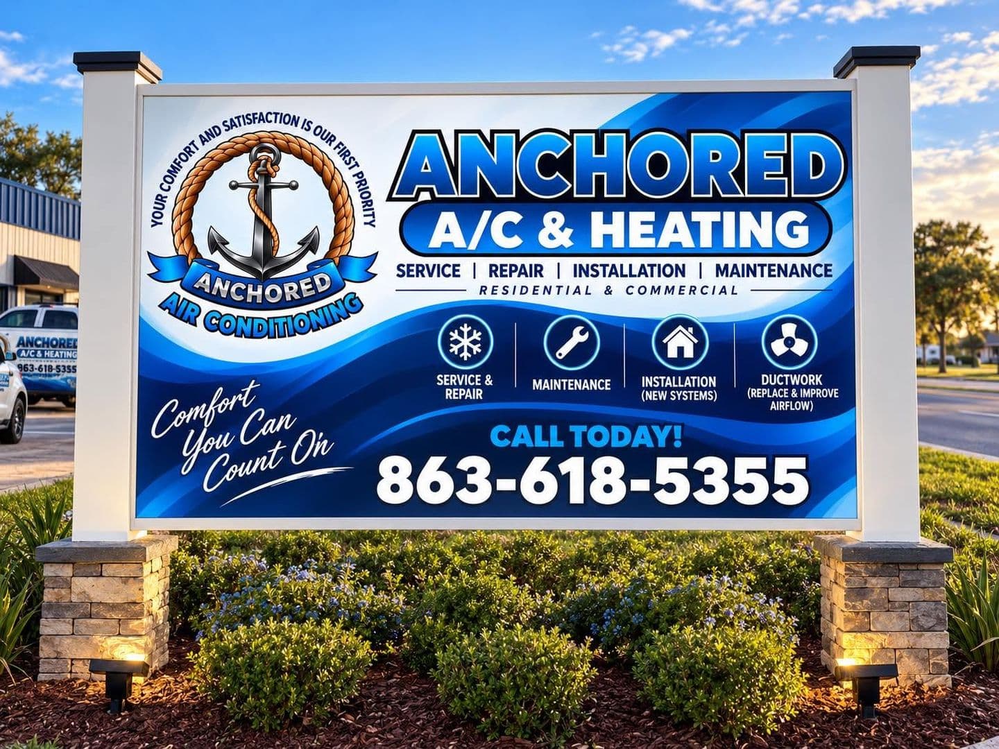 Anchored A/C & Heating