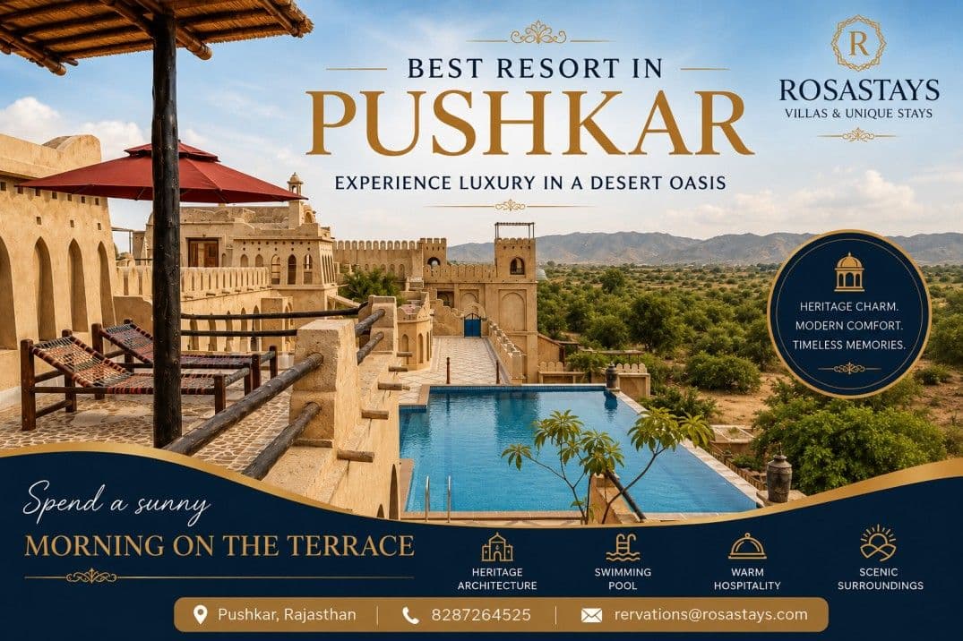Resorts In Pushkar With Swimming Pool  | Rosastay - Image 2