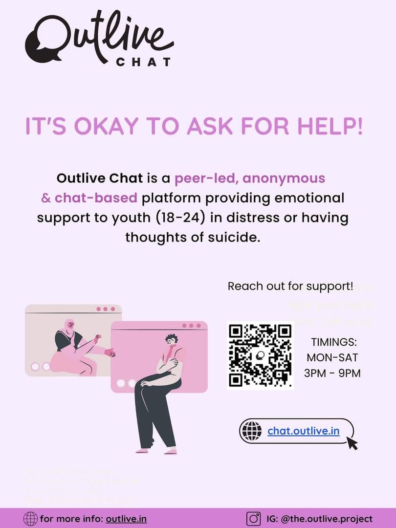 Outlive Suicide Helpline Chat - Image 3