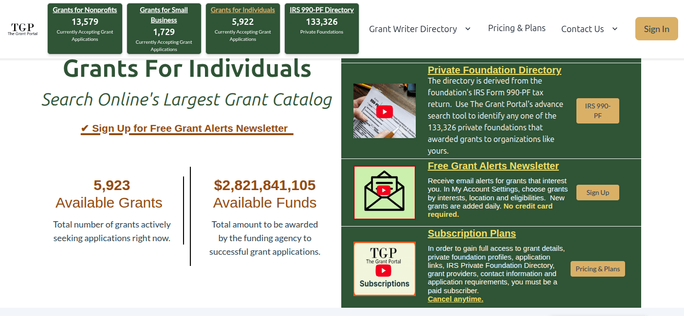 The Grant Portal