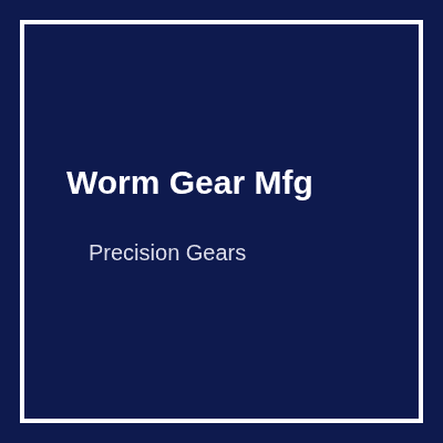 Worm Gear Manufacturing logo