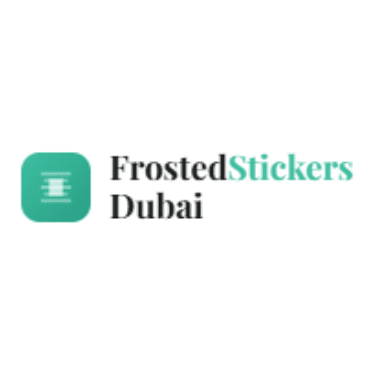 Frosted Glass Sticker logo