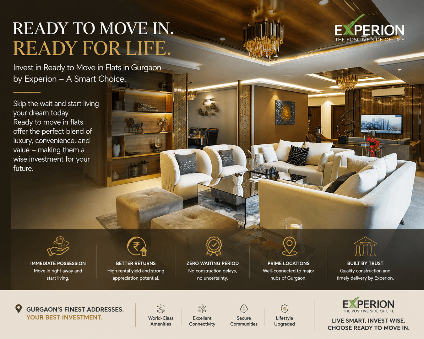 Ready To Move in Flats in Gurgaon | Experion