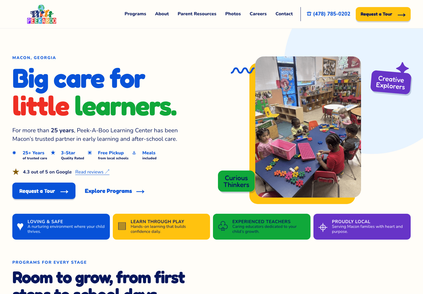 Peek-A-Boo Learning Center