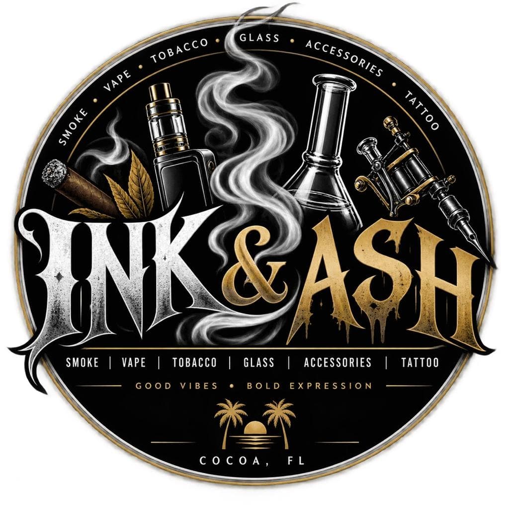 Ink & Ash - Smoke Shop, Vape & Tattoo shop logo