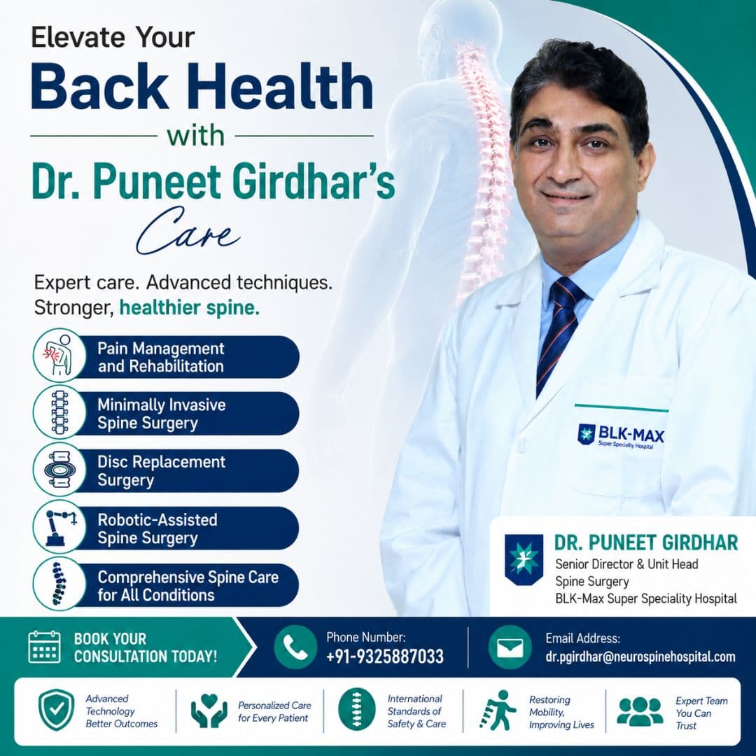 Dr. Puneet Girdhar Spine Surgeon BLK-Max Delhi logo